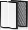K1 Replacement Air Filter Fit for LUNINO K1 Air Puri-Fier,3-in-1 High-Efficiency H13 True HEPA and Activated Carbon Filter, Double-Sided Activated Carbon and Pre-Filter for Home Large Room,2 Pack
