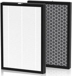 K1 Replacement Air Filter Fit for LUNINO K1 Air Puri-Fier,3-in-1 High-Efficiency H13 True HEPA and Activated Carbon Filter, Double-Sided Activated Carbon and Pre-Filter for Home Large Room,2 Pack