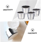 Homoyoyo 6pcs Reusable Coffee Filter Cups Compact Professional Coffee Strainers for Home and Restaurant Use Filter Accessories