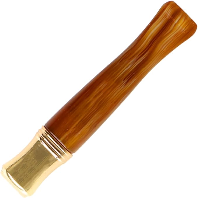 Cigarette Filters Brown Cow Horn Pattern Reusable Clean Tar Tobacco Filter with Multi-Filtering for Standard Size Cigarettes Ø8mm,Slim Cigarettes Ø5mm