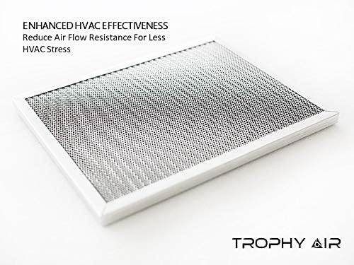 Washable & Reusable Electrostatic HVAC AC/Furnace Air Filter, Lasts a Lifetime, 6 Stage Permanent Air Filter, Healthier Home or Office, Made in The USA - Increases Airflow (16x25x1)