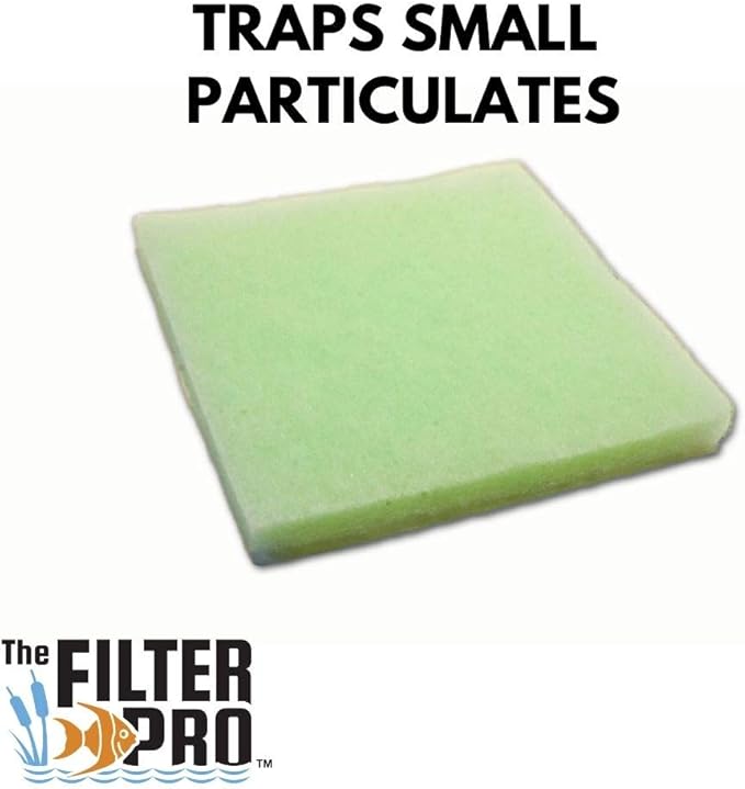 Lime Green Fine Filter Media, 1" Thick, 20" x 56" Roll, Perfect for Aquariums, Ponds or Water Gardens, Made in USA