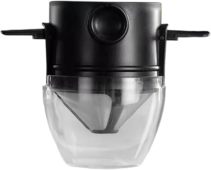 Foldable Travels Coffee Dripper Double Filter Systems Rustproof Stainless Steel Effective Brews Device with Most Mugs Effective Double Layer Coffee Filter