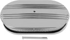 Tall Valve Covers For SBC 283 305 327 350 400 1958-1986 and 15" Oval Air Cleaner Partial Finned Polished