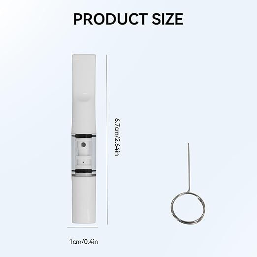 Cigarette Filters Pure White Set 10pcs Cigarette Holder Reusable Clean Tar Tobacco Filter with Multi-Filtering for Standard Size Cigarettes Ø8mm,Slim Cigarettes Ø6mm and Ø5mm