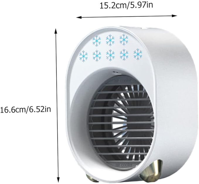 Cabilock 1pc Usb Desktop Air Cooler Conditioner Fan Multi-filtering Compact Design for Clean Office Outdoors