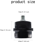 2PCS 1/2’’ Metal Air Compressor Intake Filter Sound Muffler, Thread Air Compressor Silencer