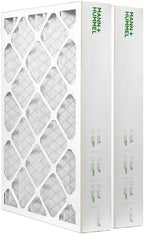 Mann+Hummel 16x25x4 MERV 8 Pleated HVAC AC Furnace Air Filters. 2 Pack. (Exact Size: 15.5 x 24.5 x 3.75 Inches)