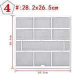 Air Conditioner Dust Filter Screen for Indoor Unit, Plastic Mesh AC Accessory, Hanging Design for Central Cooling Systems, Protects Air Outlet from Dust Buildup(28.2X26.5cm)