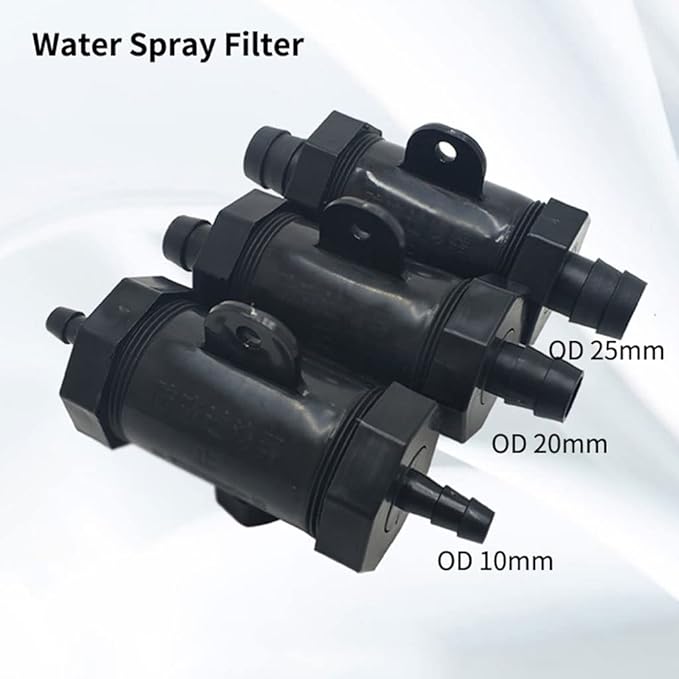 Agricultural pump filter,precision,10/20/25mm Pagoda Hose Filter, Sprayer Car Washing Strainer, Garden Irrigation Fittings, Aquarium Fish Tank Soft Water Pipe Filters, 1pcs(Od 25mm)