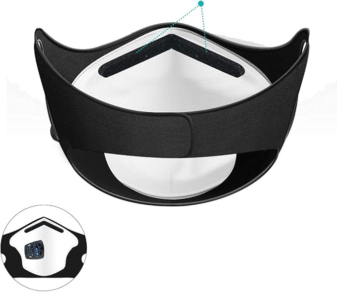 Personal Wearable Air Purifiers，Travel-Size Air Purifiers,Head-mounted Portable Mini Air Purifier,Used for Tourism, Running, Cycling, Mountaineering, Outdoor Sports (Full set,Black)