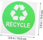 9pcs Trash Can Classification Stickers Recycling Labels for Easy Waste Sorting Removable Self-Adhesive Stickers and Trash Bin