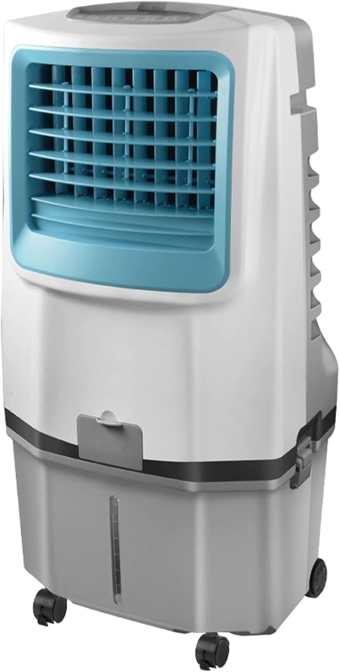 Commercial Evaporative Air Cooler Fan with Large Water Tank, 3-Speed Settings, 120°Oscillation for Efficient Cooling in Large Rooms, Factories, and Outdoor Areas