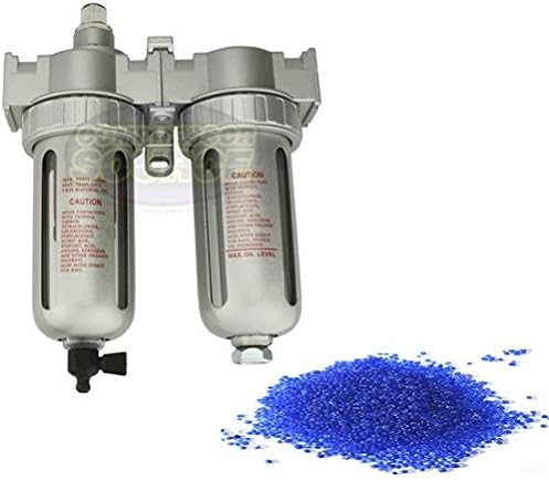3/8" Compressed Air In Line Filter And Desiccant Dryer Combo for use with Plasma Cutters