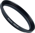 43mm to 46mm Step-up Adapter Rings Filter Adapter Black Metal Step Down Filter Ring Adapter Compatible with All Brand UV CPL ND Camera Lens Filter Stepping Rings (43mm-46mm)