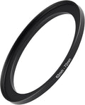 62mm to 72mm Step Up Ring Filter Adapter Black Metal Step up Adapter Rings Compatible with All Brand UV CPL ND Camera Lens Filter Step Down Ring (62mm-72mm)