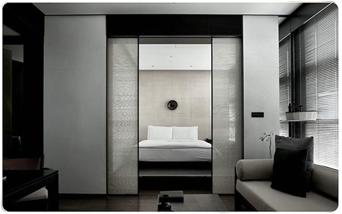 Wall Mirror Modern LED Bathroom Mirror with Defogging Backlit Bathroom Mirrors with Light and Touch Sensor Switch Demister Pad (Color : D Size : 50CMx70CM) (D 60CMx80CM)