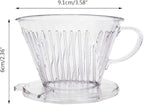 Coffee Filter Cone Coffee Dripper Cone Coffee Maker Drip Cone Brewer Coffee Dripper Cone