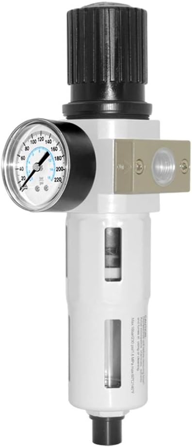 Beduan Compressed Air Pressure Regulator Filter 1/2"NPT,Water/Oil Trap Separator Combo Tool Compressor Filter(MIDI)