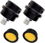 2 Pcs 20mm Air Compressor Silencer Filter, 1/2"Thread Intake Filter Noise Muffler