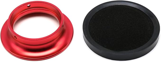 Carburetor Carb Velocity Stack Air Filter Cleaner Modified Trumpet Aluminum Alloy with Sponge Filter Steel Mesh for PWK32-34mm Short Style Fast Intake Suggest for Small Displacement (Red,55mm)
