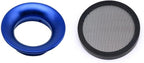 Carburetor Carb 40mm Air Filter Cleaner Velocity Stack Modified Trumpet with Sponge Filter Steel Mesh for VM22 PZ22 GX160 GX200 Short Fast Intake Suggest for Small Displacement (Blue,40mm)