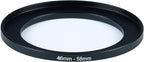46mm to 58mm Step-Up Ring Filter Adapter for All Brands UV ND CPL Metal Ring Step-Up Rings Adapter Filter (46mm-58mm)