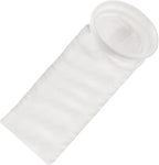 Filter Bag PP Non-Woven for Treatment, 25µm 50µm 100µm 150µm, Reusable Thermal Fixed Wool Monofilament Fabric, White Ø 105 mm x 380 mm(150µm-1pc)