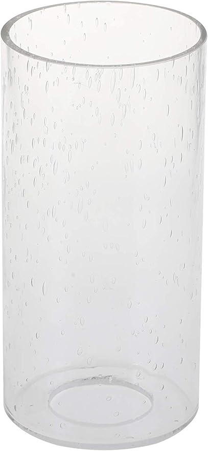 GoLucky Glass Cylinder Shade Accessory Lamp Fixture Replacement Piece With 1-5/8 Inch Fitter - Multiple Specifications 3"(D)8"(H)