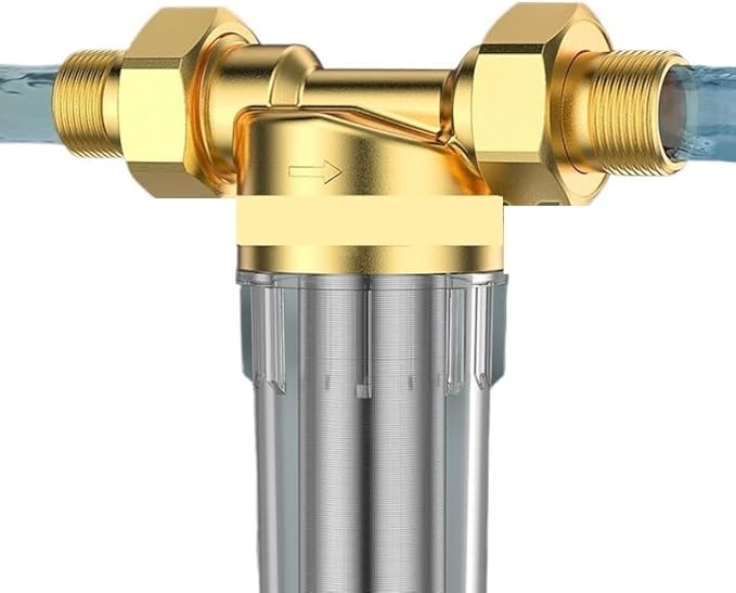 1pc 2700L/H Reusable Whole House Pre Sediment Water Filter, 40, Water Pre-Filter System, Faucets Front Purifier(DN20 connector)