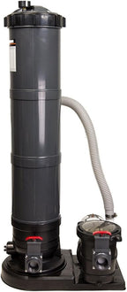 Rx Clear Radiant Cartridge Filter System for Above Ground Pools | 1 HP Extreme Force Pump | 200 Sq. Ft. Cartridge | 115V Single Speed | For Pools up to 15,000 Gallons | 1 ½" Inch Threaded Ports
