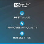 Essential Values 6-Pack Filters Compatible with Bettervent Indoor Dryer Vent – Manufactured in USA - 30 Loads Efficiency