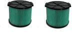2 PACK yamoutai VF3600 HEPA Material Pleated Paper Wet/Dry Vac Replacement Cartridge Filter Compatible with Most 3 to 4.5 Gal Shop Vacuums