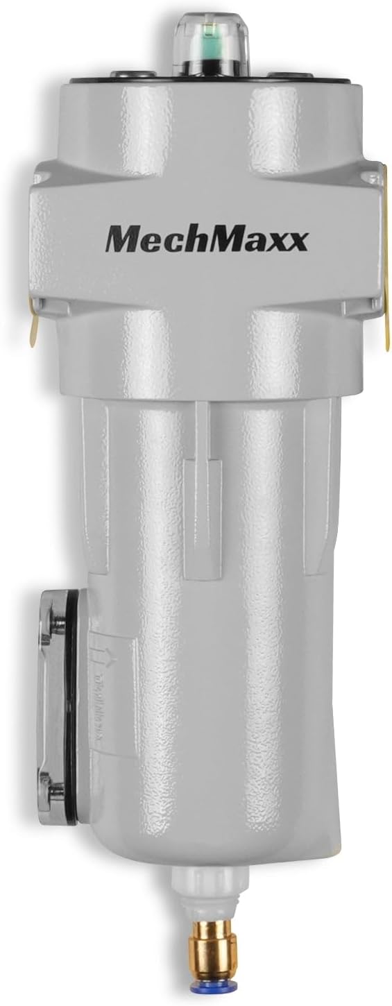 63 CFM Compressed Air Oil-Water Separator Precision Filter,0.01μm,Oil Content 0.01ppm, With Auto Drain, Pressure Indicator,Recommended for use with M15AC230,Model CAF151