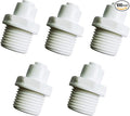 YZM 1/2" Male Thread x 1/4" OD tube Quick Connector fittings Water Purifiers Filters Reverse Osmosis Systems accessories set of 5.