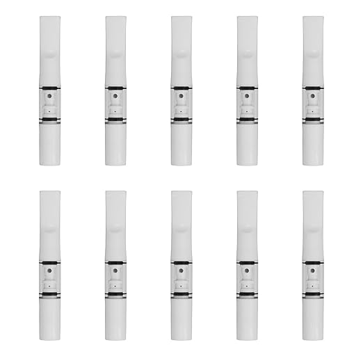 Cigarette Filters Pure White Set 10pcs Cigarette Holder Reusable Clean Tar Tobacco Filter with Multi-Filtering for Standard Size Cigarettes Ø8mm,Slim Cigarettes Ø6mm and Ø5mm