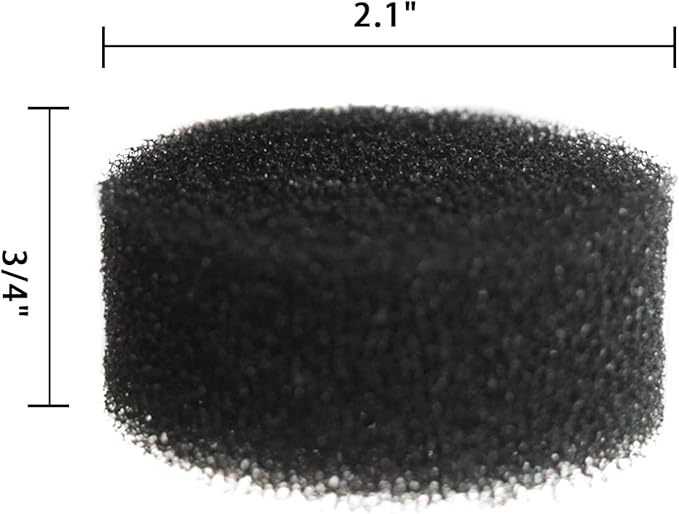 10 Pack Intake Filter Replacement for Air Compressor, 2" Round, Universal Fits for Craftsman, Porter Cable, DeVilbiss