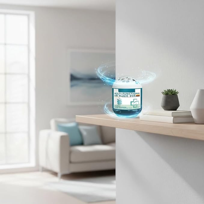 2026 Upgraded Indoor Air Purification Dust Removal Magic Box, Automatic Dust-Sucking & Plant-Based, Multi Functional Air Magic Box Dust Cleaner, No Electricity & Noise for Any Room (2pcs)