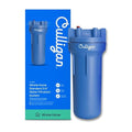 Culligan HF-150A Whole House Water Filter Housing - 3/4" Inlet/Outlet, Standard Duty, Sediment Filtration System, UV-Resistant Opaque Design, Pressure Relief Valve, NSF Certified