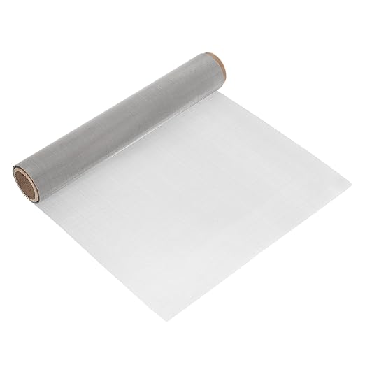 uxcell 80 Mesh 118" x 12" Woven Wire Mesh, 304 Stainless Steel Air Vent Filter Screen, Window Screen Mesh for DIY Projects Vents Cover Filtration Animals Fence