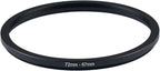 72mm Lens to 67mm Camera Lens Adapter 72mm to 67mm Step Down Ring Adapter Ring for All Brands of UV ND CPL, with Premium Lens Wiping Cloth 2 Pack (72mm-67mm)