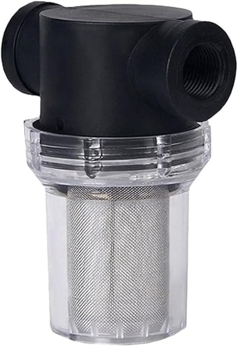 Budget Transparent Inline Filter - 1/2 3/4 1 Plastic Screen for Aquaculture Sediment & Sprinkler Pre-Filtration(G3I4 20 Mesh)