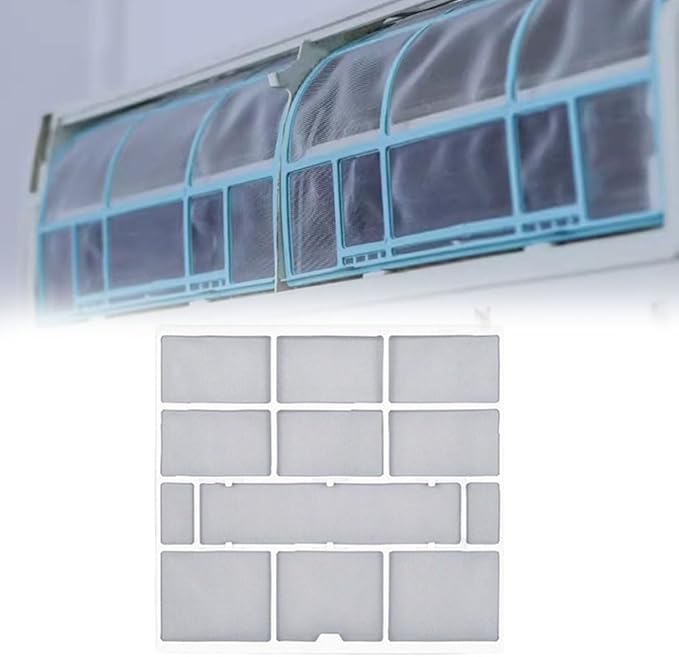 Air Conditioner Dust Filter Screen for Indoor Unit, Plastic Mesh AC Accessory, Hanging Design for Central Cooling Systems, Protects Air Outlet from Dust Buildup(28.2X26.5cm)
