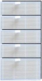 Washable HEPA Filters For Uninell UR3 Robot Vacuum Cleaner, Filter Paper Captures Fine Dust, Sturdy And Long-Lasting, Helps Keep Air Fresh And Floors Hygienic(5 PACK)