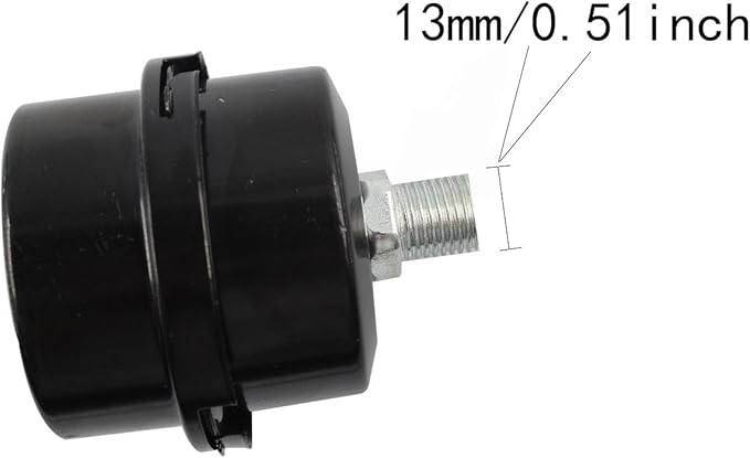 2PCS 1/2’’ Metal Air Compressor Intake Filter Sound Muffler, Thread Air Compressor Silencer
