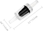 Aquarium Check Valves - 16pcs One Way Air Pump Valves Non-Return for 3/16 inch Fish Tank Aerator Airline Tubing Accessories Pipe Fitting Clear