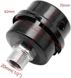 Air Compressor Parts Metal Air Compressor Intake Filter Noise Muffler Silencer 2 PCS (C 1/2)