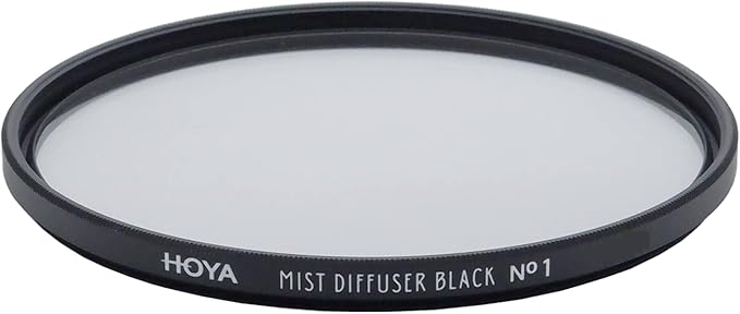 Hoya 52mm Mist Filter Black Diffuser No. 1 - Black Mist Filter for Camera Lenses - Soft Diffusion Effect for Portrait Photography & Cinematic Look, Reduces Contrast & Softens Wrinkles