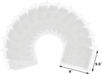 AQUANEAT Aquarium Filter Media Bags 15pcs Fish Tank Extra Fine 100 Micron Mesh Bags with Plastic Zipper for Activated Carbon (5.5" x 8")