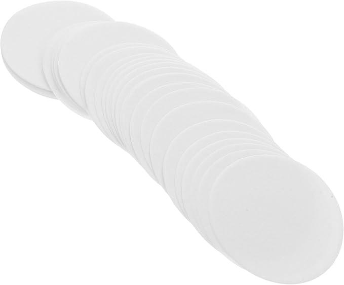 300pcs White round Disposable Coffee Filters 64mm for Drip Coffee Makers Sediment-free Filtration Paper Portable Accessories for Home and Office Use